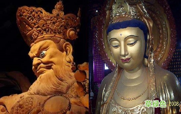 寺庙里的金刚为何怒目？菩萨为何低眉？