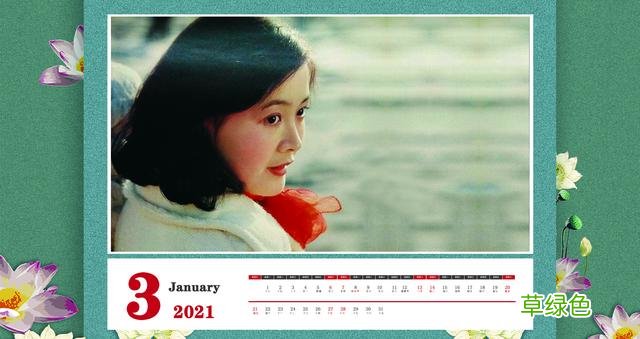 2021年精美台历，13位女明星，个个花容月貌，你最欣赏谁？ 徐姗姗名字