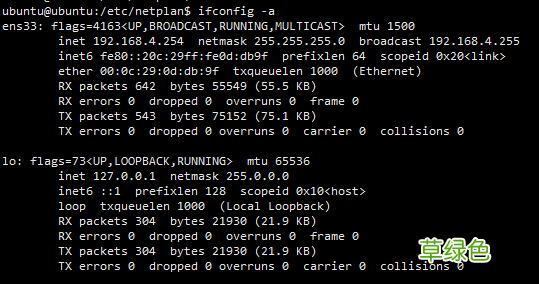 Ubuntu 18.04 Server 设置静态IP 的方法