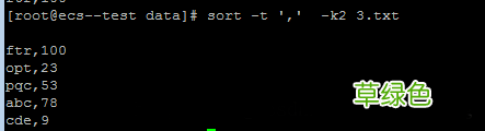 Linux文本处理命令sort详解