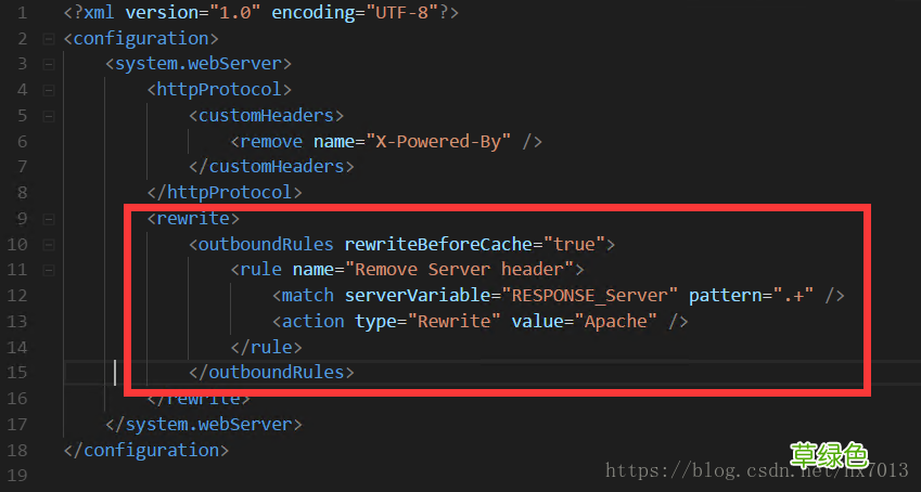 IIS7~IIS8.5删除或修改服务器协议头Server