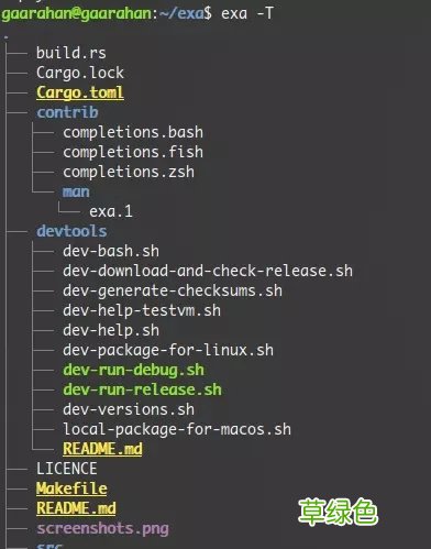 比ls更好的展示文件体验 linux exa命令