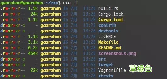 比ls更好的展示文件体验 linux exa命令