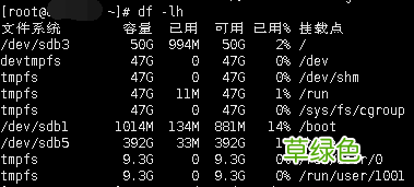 Centos7 格式化分区并挂载的实现