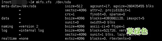 Centos7 格式化分区并挂载的实现