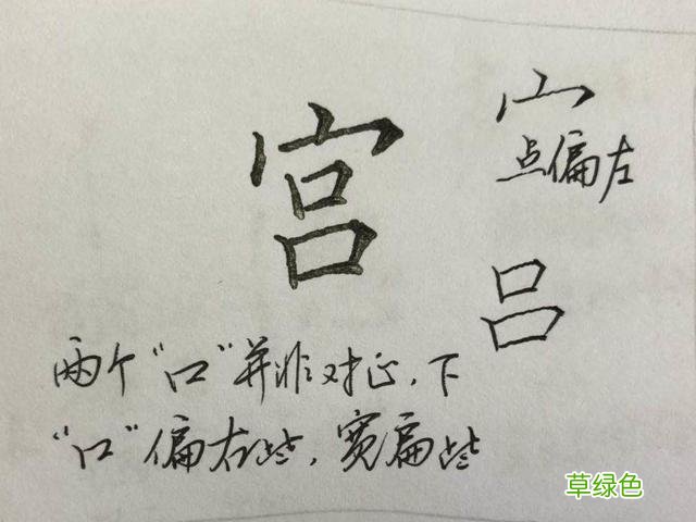 硬笔楷书《千字文》,逐字解析:飞、盘、观、宫、殿…… 燕笔画怎么写呀