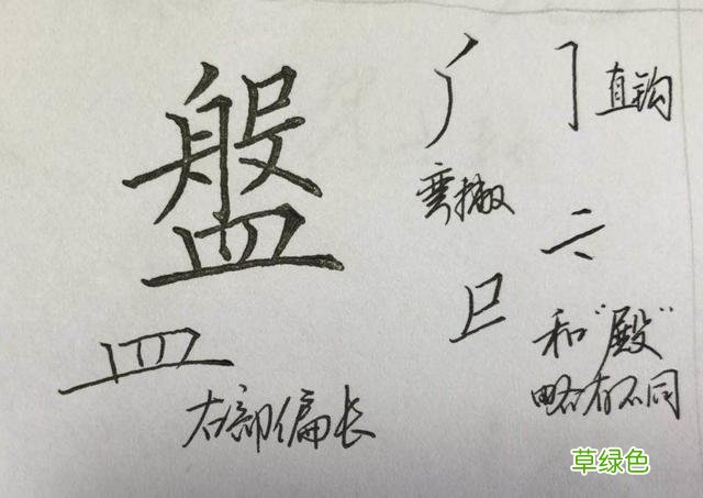 硬笔楷书《千字文》,逐字解析:飞、盘、观、宫、殿…… 燕笔画怎么写呀