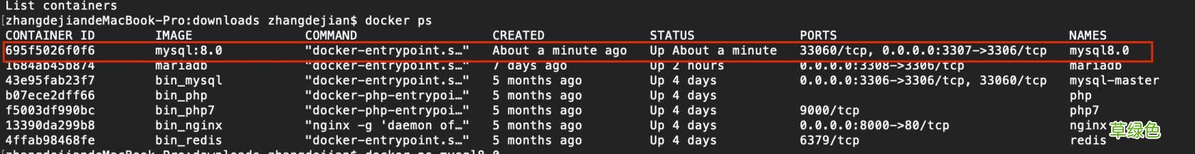 Docker安装MySQL8.0的实现方法