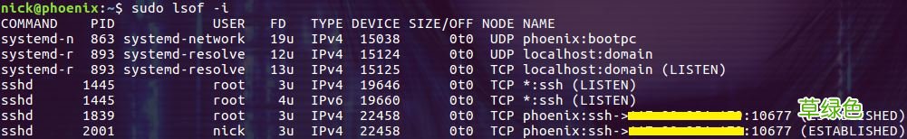 Linux lsof命令使用详解