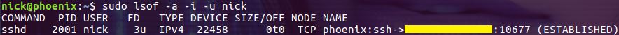 Linux lsof命令使用详解