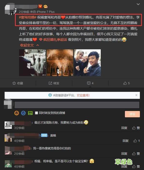 摄影师曝童瑶王冉婚礼细节：大小事务都由男方操办，把她当公主宠 王冉名字怎么样