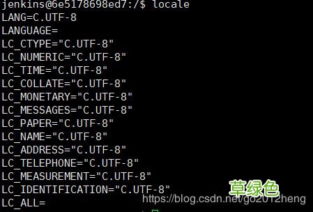 Docker环境搭建Jenkins在构建任务时控制台日志出现中文乱码的问题