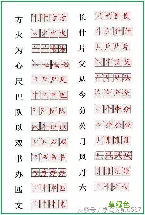小学“生字”笔顺表！掌握了这些，也就基本掌握了笔顺规律 生字笔顺怎么写