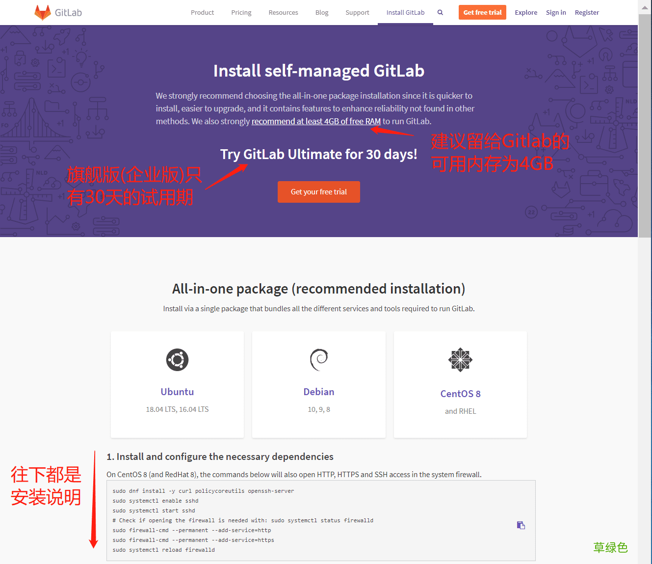 CentOS8.1搭建Gitlab服务器详细教程