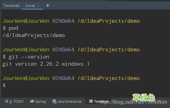 在IDEA中使用Linux命令的操作方法