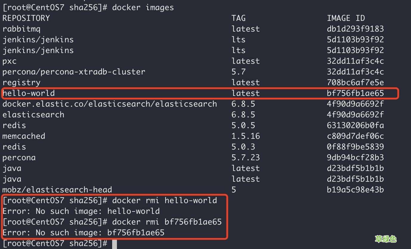 docker镜像无法删除 Error：No such image：xxxxxx解决