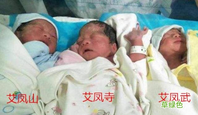 父亲姓“艾”，偶获灵感给三胞胎取名字，网友：看来还有进步空间 艾性名字
