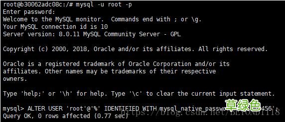 连接docker里面的mysql失败解决方法