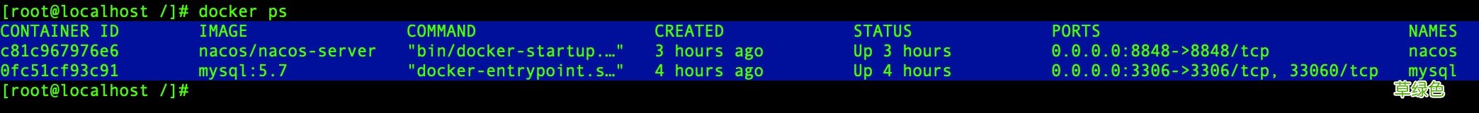 docker 安装nacos并配置数据库的教程详解
