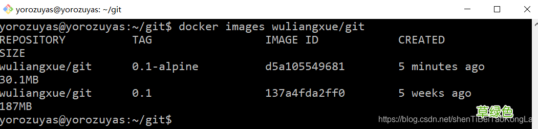 使用Docker构建一个Git镜像使用clone仓库
