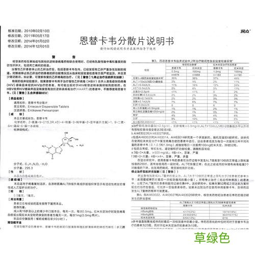 恩替卡韦是什么 恩替卡韦说明书