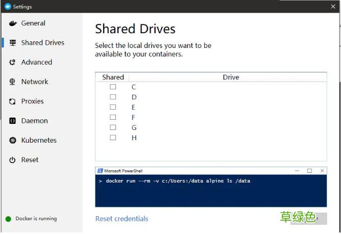 docker windows10 共享目录挂载失败的解决方案