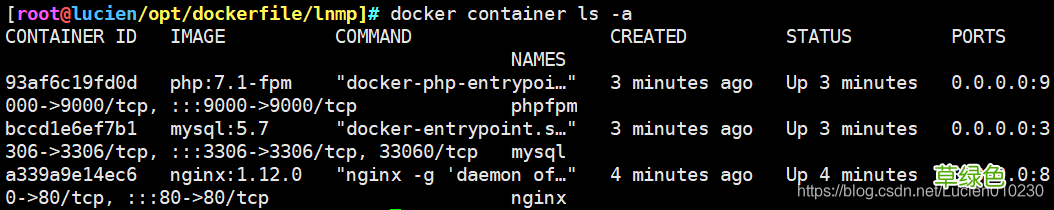使用docker制作分布式lnmp 镜像