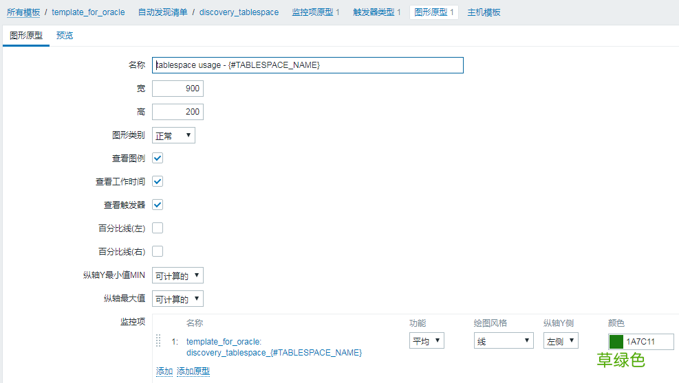 使用zabbix监控oracle表空间的操作流程