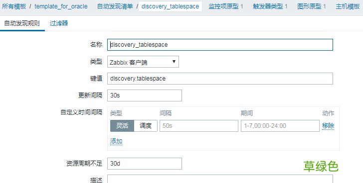 使用zabbix监控oracle表空间的操作流程