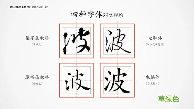 波｜硬笔练习书圣王羲之的基础行书《圣教序》｜每日精进 0615 奥字怎么写