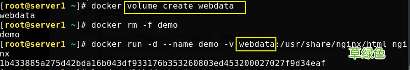 volume Docker中数据卷管理的两种方式