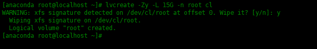 linux缩减XFS分区格式的根目录