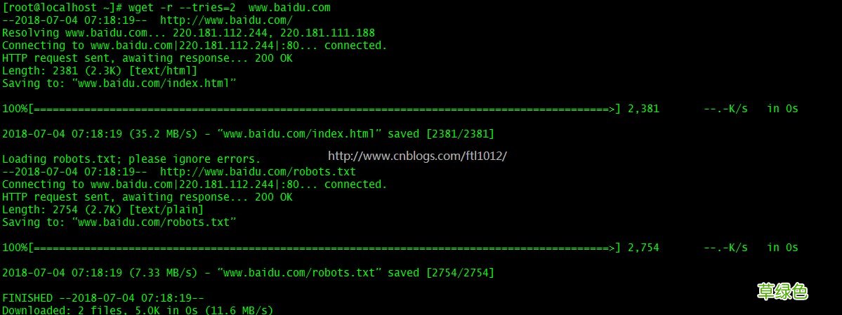Linux下wget命令详细介绍