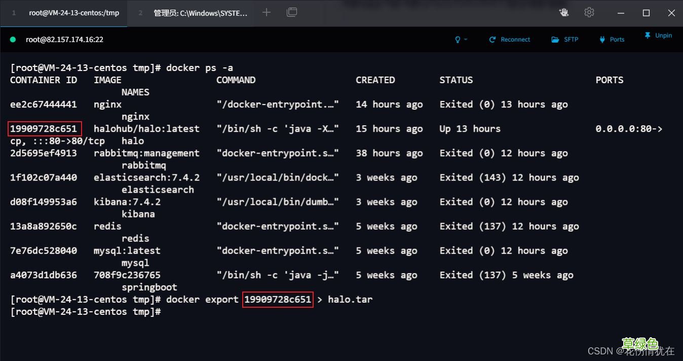 导出与导入Docker的容器实现示例