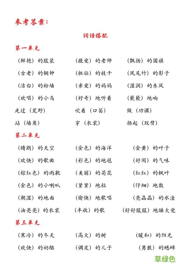 三年级上语文期中专项复习，有练习、有梳理，考100分就靠这了 烛字怎么拼音