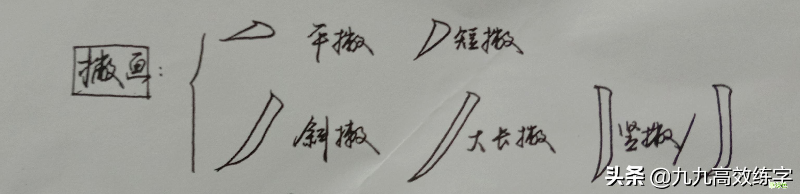掌握点、撇、捺的漂亮写法，立马让字变好看，人人都能练好 聊字笔画怎么写