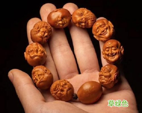 橄榄核机雕与手雕的辨别