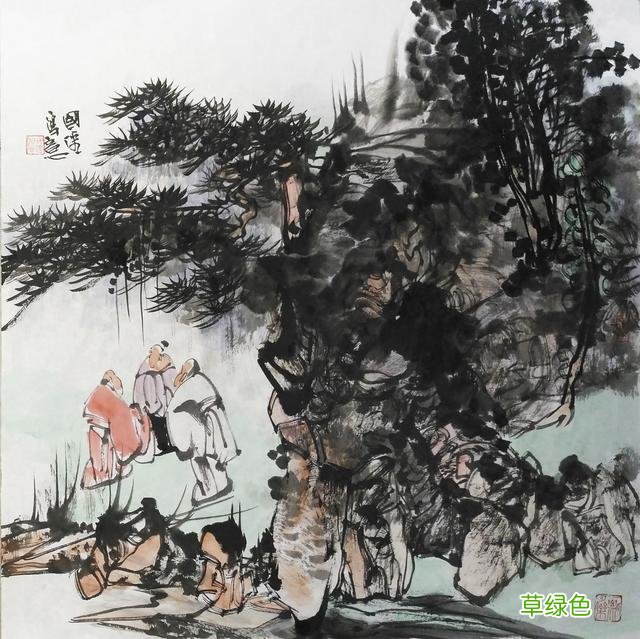 他的写意画当属性灵派，追求笔墨意趣和文人画的精湛与凝练 画什么属性