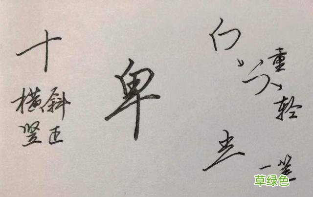 硬笔行楷常用字：乐、贵、礼、别、尊、卑…… 乐笔画怎么打