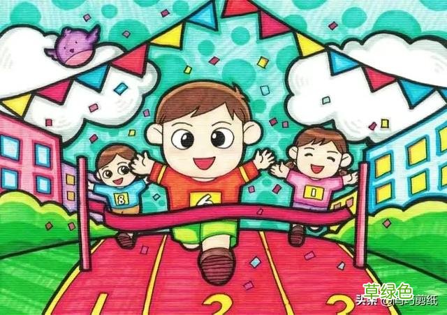 资深美术教师收集6—12岁马克笔儿童画50幅，家长记得收藏转发 六笔有什么字