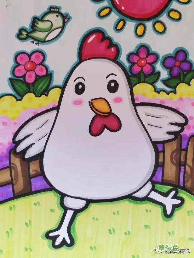 资深美术教师收集6—12岁马克笔儿童画50幅，家长记得收藏转发 六笔有什么字