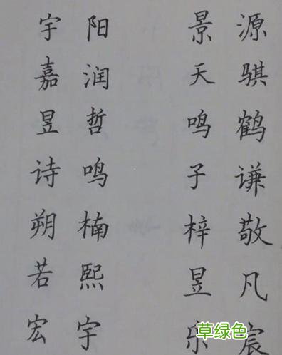 上百个手写宝宝吉祥名字，宝宝起名用它幸运一生！ 名字带基