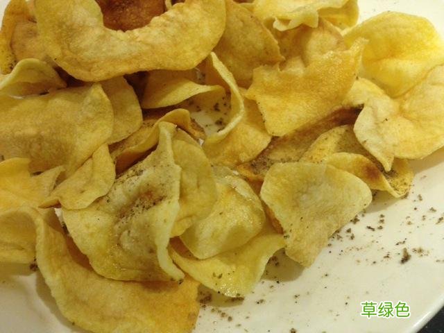 简单零食家里制作 薯片